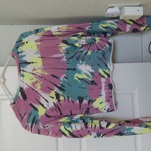 Tie Dyed Cropped Sweater